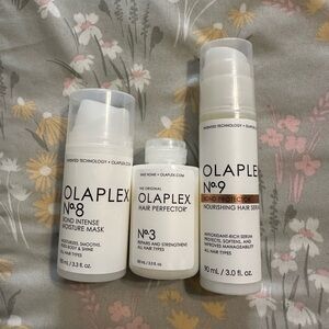 Olaplex number 3, 8, and 9
